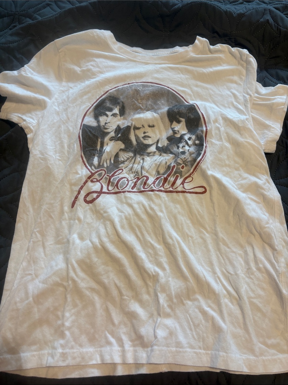 Abercrombie & Fitch White Blondie Graphic Tee